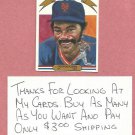 1982 Donruss Diamond Kings George Foster New York Mets # 6
