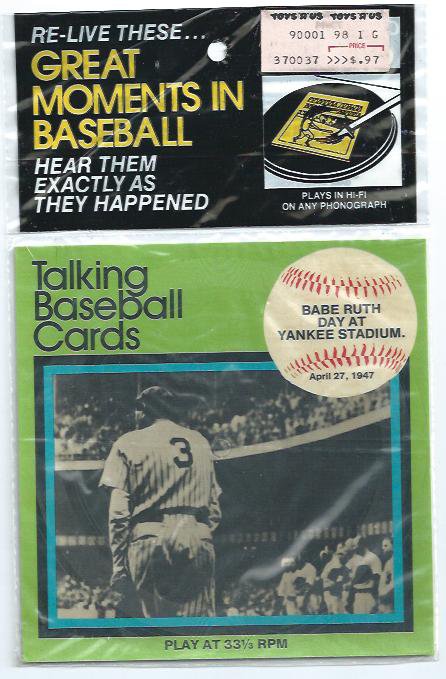 1989 CMC Talking Baseball Cards Babe Ruth 1947 Farewell Speech New York Yankees # 5