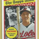 2018 Topps Heritage Topps News Manny Machado Orioles Insert # 292