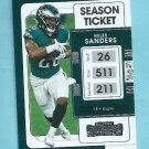 2021 Panini Contenders Football Mike Sanders Philidelphia Eagles # 80