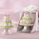 Pastel Wedding Cake Shaped Candle Wedding Favor