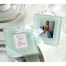Frosted Glass Forever Photo Wedding Favor Set of 2