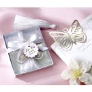 Silver Butterfly Bookmark Silk Tassel Wedding Favor