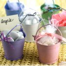Beach Theme Wedding Favor Pink Beach Buckets Set of 12