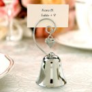 Charming Silver Bell Place Card Holder Wedding Favor