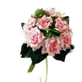 Beautiful Large Open Pink Roses Wedding Bridal Bouquet