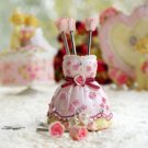 Fairy Tale Wedding Rosettes Bridal Fruit Pick Holder