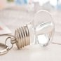 You Light up My World Bulb Wedding Keyring
