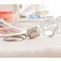 You Light up My World Bulb Wedding Keyring