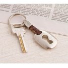 "Hemp Roped in Love" Lock Keyring in Velvet Gift Bag