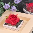 Red Rose Towel Cake Wedding Favor