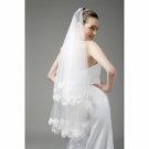 1 Layer Cathedral with Lace Wedding Veil WAV0018