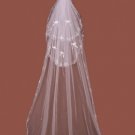 3 Layer Cathedral with Embroidery Wedding Veil WAV0017