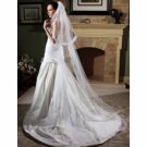 1 Layer Cathedral w/Lace Beading Wedding Veil WAV0025