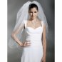 2 Layer Fingertip with Beading Wedding Veil WAV0007