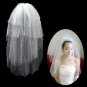 4 Layers Elbow Length Pearl Accents Wedding Veil TS009