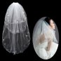 3 Layers Elbow Length Embroidery Wedding Veil TS068