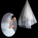 1 Layer Fingertip Length Wedding Veil TS029