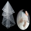 1 Layer Fingertip Length Wedding Veil TS015