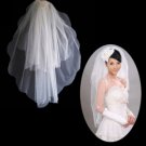 2 Layers Elbow Length Wedding Veil TS021