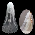 3 Layers Cathedral Length Wedding Veil TS060