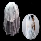 2 Layers Elbow Length Wedding Bridal Veil TS007