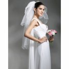 3 Layer Elbow with Beading Wedding Bridal Veil WAV0001