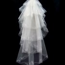 6 Layer Waltz w/Embroidery Wedding Bridal Veil WAV0003