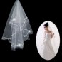 1 Layer Fingertip Length Wedding Bridal Veil TS062