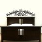 Damask Floral Theme Wall Decal Sticker Several Colors