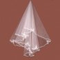 1 Layer Waltz Wedding Bridal Veil Ivory & White WAV0012