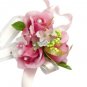 Fuchsia Pink Silk Rose Wedding Wrist Corsage SIM123