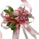 Elegant Fuchsia Pink Rose Wedding Wrist Corsage SIM106