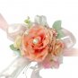 Champagne Rose Wedding Wrist Corsage SIM119