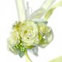 Yellow Silk Rose Wedding Wrist Corsage SIM117