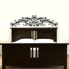 Damask Theme Floral Wall Decal Sticker Several Colors