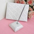 Ribbon Collection Wedding GuestBook & Pen Set Reception