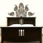 Art DecoTheme Floral Wall Decal Sticker Several Colors