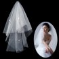 1 Layer Fingertip Length Wedding Veil TS067