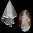 1 Layer Fingertip Length Wedding Veil TS064