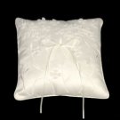 Elegant Bow of Satin Wedding Ring Bearer Pillow