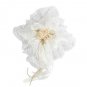 White Mini Heart White Satin Wedding Ring Pillow