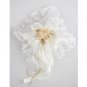 White Mini Heart White Satin Wedding Ring Pillow