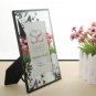 Floral Design Glass Photo Frame Wedding Favor