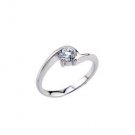 Beautiful Sparkling Solitare Diamond Ring CZ SIZE #6