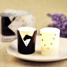 Pair of 2 Bride and Groom Candle Wedding Favor