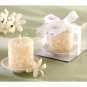 Elegant Tropical Plumeria Flowers Candle Wedding Favor