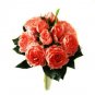 Silk Orange Roses Wedding Bridal Bouquet 