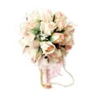 Beautiful Champagne Rose Wedding Bridal Bouquet
