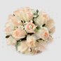 Beautiful Champagne Rose Wedding Bridal Bouquet